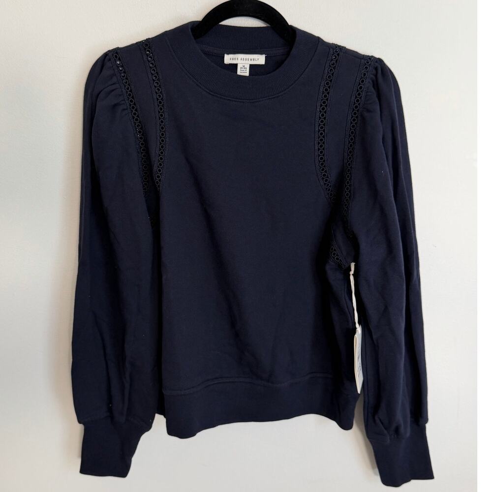 Free Assembly Navy Lace inlay NWT size medium